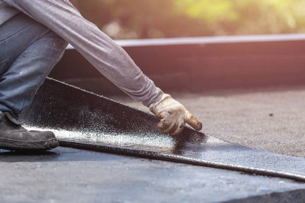 Professional Waterproofing technician working in Bayport, MN